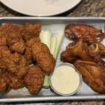 BJ's Restaurant & Brewhouse - Have boneless half bone in wings - Pizza Near Me - Irvine, California BJ's Restaurant & Brewhouse - Have boneless half bone in wings - Pizza Near Me - Irvine, California