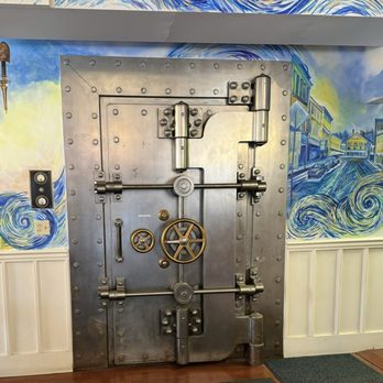 Filibuster Restaurant and Bar - a large metal safe door - Breakfast & Brunch Near Me - Montpelier, Vermont Filibuster Restaurant and Bar - a large metal safe door - Breakfast & Brunch Near Me - Montpelier, Vermont