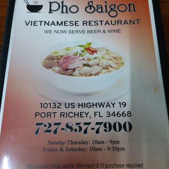Pho Saigon Vietnamese Restaurant - Vietnamese Near Me - Port Richey, Florida Pho Saigon Vietnamese Restaurant - Vietnamese Near Me - Port Richey, Florida