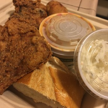 Caesar's Chicken - 4-pc dinner box w potato salad (we thought it came with coleslaw) - Fast Food Near Me - Hayward, California Caesar's Chicken - 4-pc dinner box w potato salad (we thought it came with coleslaw) - Fast Food Near Me - Hayward, California
