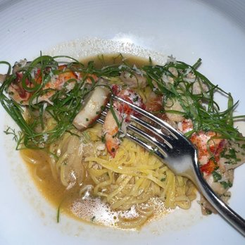 Sweet Basil - Lobster and scallop spaghetti - New American Near Me - Vail, Colorado
