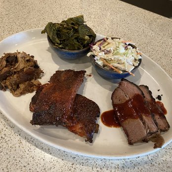 Gus's Barbecue - Pulled pork, St Luis ribs, Texas style brisket, colored greens, and coleslaw - Barbeque Near Me - South Pasadena, California Gus's Barbecue - Pulled pork, St Luis ribs, Texas style brisket, colored greens, and coleslaw - Barbeque Near Me - South Pasadena, California