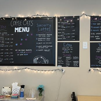Coffee Cats - Cafe Menu - Pet Adoption Near Me - West Des Moines, Iowa