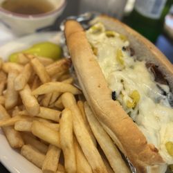 Italian Beef W/ Peppers Sub and Fries