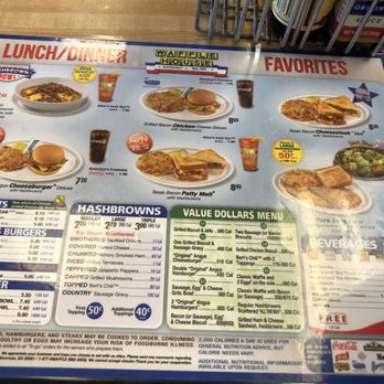 Waffle House - Lunch/Dinner Menu - Breakfast & Brunch Near Me - Macon, Georgia