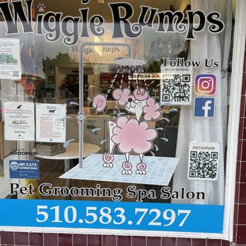 Classy Canine's Wiggle Rumps - Outside front window - Pet Groomers Near Me - Castrovalley, California