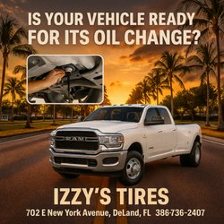 Izzy's Tires - Oil change services for your truck
