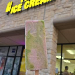 Exterior outside entrance of Gold Pops Fried Ice Cream - Strawberry matcha popsicle - Carrollton, Texas Exterior outside entrance of Gold Pops Fried Ice Cream - Strawberry matcha popsicle - Carrollton, Texas