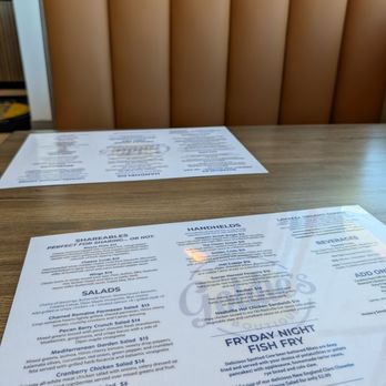Goldie’s Brunch Boutique - Booth with menus - Breakfast & Brunch Near Me - Kenosha, Wisconsin Goldie’s Brunch Boutique - Booth with menus - Breakfast & Brunch Near Me - Kenosha, Wisconsin
