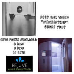 Rejuve Whole Body Recovery - Cryo packs available...
