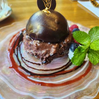 Dok Khao Thai Eatery - Soo good raspberry and chocolate cake under the chocolate moose - Thai Near Me - Columbia, Maryland Dok Khao Thai Eatery - Soo good raspberry and chocolate cake under the chocolate moose - Thai Near Me - Columbia, Maryland