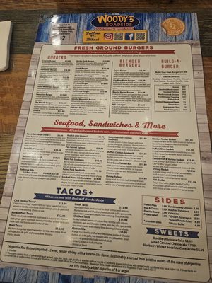 Menu photo 2 Woody's Roadside - Biloxi Biloxi, MS