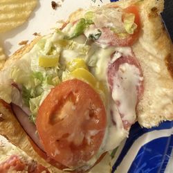 Subway - Great toppings !! Suppose to be a BMT