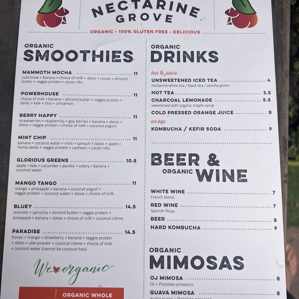 Nectarine Grove - April 2025 - New American Near Me - Encinitas, California Nectarine Grove - April 2025 - New American Near Me - Encinitas, California