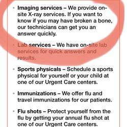 Valley Health Urgent Care - X-ray services here ..... hmmmm ......