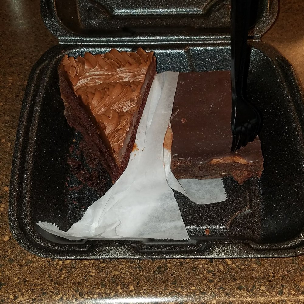 Southern Sweets Bakery - I got the chocolate cake (on the left). On the right is a fudge brownie. - Bakeries Near Me - Decatur, Georgia Southern Sweets Bakery - I got the chocolate cake (on the left). On the right is a fudge brownie. - Bakeries Near Me - Decatur, Georgia