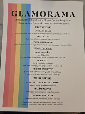 Menu photo 3 Gracie's Portland, OR