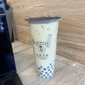 Formosa Aroma - Green milk tea with boba - Bubble Tea Near Me - Alhambra, California