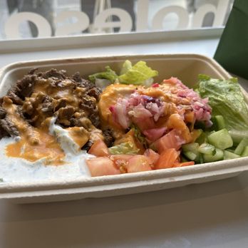 NAYA - a salad in a styrofoam container - Mediterranean Near Me - New York, New York