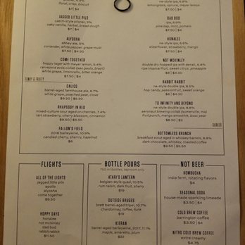 Lamplighter Brewing Broadway - Latest menu - I noticed the others on Yelp are out of date - Breweries Near Me - Cambridge, Massachusetts