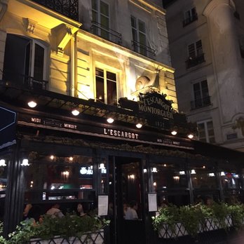 L'Escargot - Beautiful restaurant. Make a rsvp especially if during prime dining time. Sit inside not on patio - French Near Me - Paris, 75 L'Escargot - Beautiful restaurant. Make a rsvp especially if during prime dining time. Sit inside not on patio - French Near Me - Paris, 75