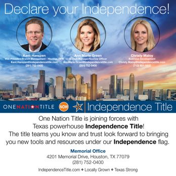 INDEPENDENCE TITLE - CLOSED - Updated January 2025 - 14201 