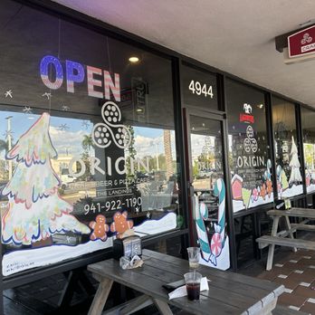 Origin - Nice window painting for winter months - Beer Bar Near Me - Sarasota, Florida Origin - Nice window painting for winter months - Beer Bar Near Me - Sarasota, Florida