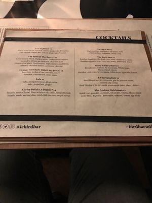 Menu photo 6 Bird Bar Montreal, QC