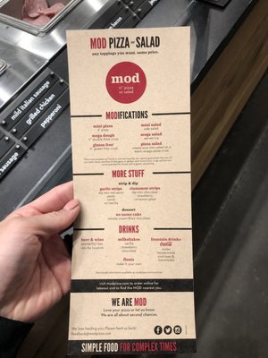 Menu photo 1 MOD Pizza Burlington, WA