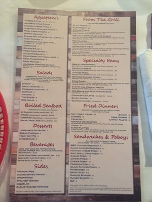 Menu photo 6 Camile's Restaurant Erwinville, LA Menu photo 6 Camile's Restaurant Erwinville, LA