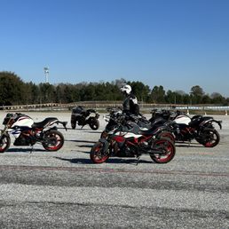 310R's on motorcycle course.