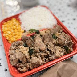 Hong Kong Cafe - Popcorn chicken rice