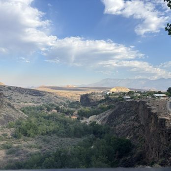 River Rock Roasting Co - View from the outdoor deck. - Coffee & Tea Near Me - La Verkin, Utah River Rock Roasting Co - View from the outdoor deck. - Coffee & Tea Near Me - La Verkin, Utah