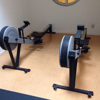 Storvretsbadet - Two rowing machines crammed into a small space. - Swimming Pools Near Me - Tumba, Alberta