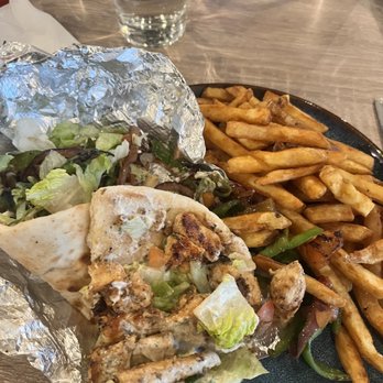 Hellenic Greek Kitchen - Chicken pita and fries - Greek Near Me - Charlotte, North Carolina Hellenic Greek Kitchen - Chicken pita and fries - Greek Near Me - Charlotte, North Carolina