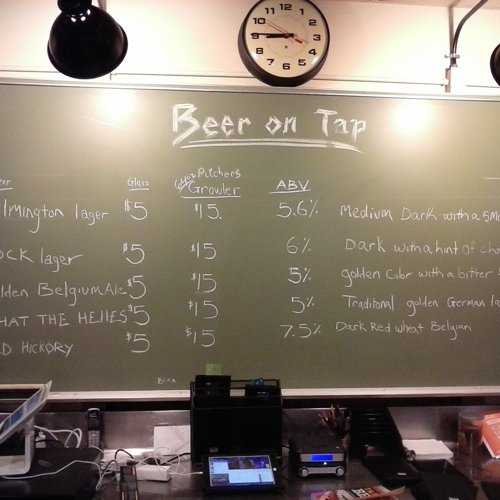 Brausch Brewery - a blackboard with a menu on it - Breweries Near Me - Wilmington, Ohio Brausch Brewery - a blackboard with a menu on it - Breweries Near Me - Wilmington, Ohio