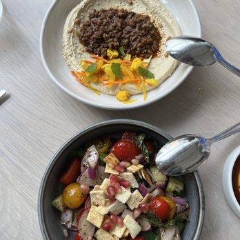 Zaytinya - Hommus Ma Lahm and Fattoush - Greek Near Me - Washington, DC, District of Columbia