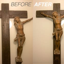 Lanzini Art Restoration - Lanzini Art Restoration Before and After, bronze statue repair