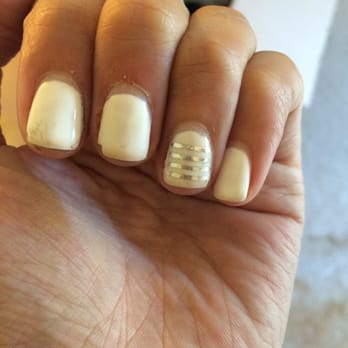 Buff & Tweeze - Chipped dirty nails, peeling/crooked stripes (after one week), and look at my cuticles! - Skin Care Near Me - La Crescenta, California