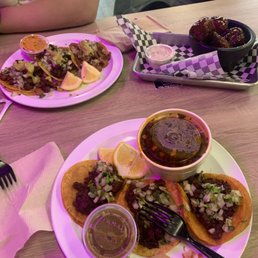 Birria Tacos Combo and bbq wings Birria Tacos Combo and bbq wings