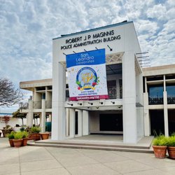 Bay Signs - Cast metal letters for the City of San Leandro Police Department.