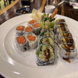 Zaza Japan Asian Bistro and Hibachi - Maki Suishi roll dinner shrimp tempura real