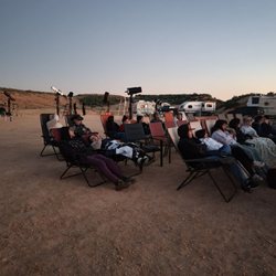 Dark Ranger Telescope Tours - Settling in for informative presentation while the sky darkens