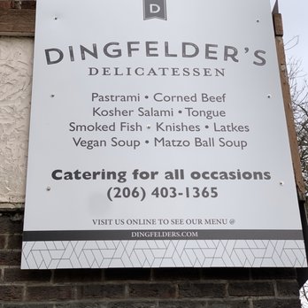 Dingfelder's Delicatessen - Building sign - Delis Near Me - Seattle, Washington