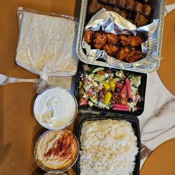 Kebab Daddy - $79.99 family meal...everything pictured...plenty of food... - Mediterranean Near Me - Montrose, California Kebab Daddy - $79.99 family meal...everything pictured...plenty of food... - Mediterranean Near Me - Montrose, California