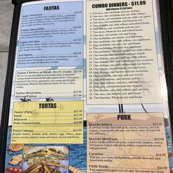 Sol Del Mar Mexican Grill - Menu (without glare).