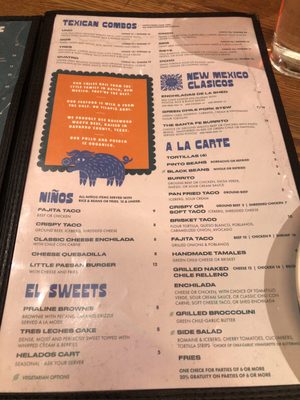 Menu photo 2 Odelay Tex Mex Dallas, TX
