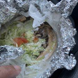 Soaked! Soaked sope. Was ripping apart when I ate it. Juicy sour cream?