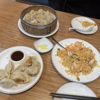 One More Bite Dumpling House - Pork pan fried dumplings, crab roe and pork xiao long bao, crab roe and shrimp fried rice - Dim Sum Near Me - Wildomar, California