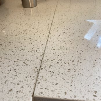 Paragon Granite - Who would ever think this was okay? We tried to fight it then, but they said this was how they had to cut it. It's gotten worse over time. - General Contractors Near Me - Fresno, California Paragon Granite - Who would ever think this was okay? We tried to fight it then, but they said this was how they had to cut it. It's gotten worse over time. - General Contractors Near Me - Fresno, California